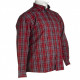 Πουκάμισο καρό βαμβακερό με μακρύ μανίκι - Red/Black