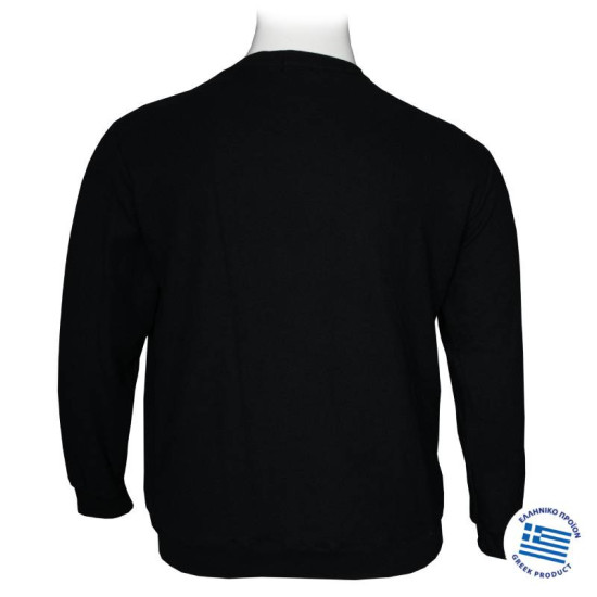 Μπλούζα λαιμόκοψη wool feel της Leo Collection - Black Μπλούζα λαιμόκοψη wool feel της Leo Collection - Black