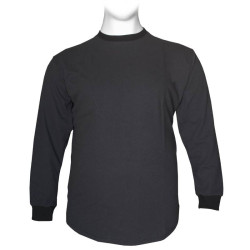 Βαμβακερή βαρύπλακη μπλούζα με λαιμόκοψη Βαμβακερή βαρύπλακη μπλούζα με λαιμόκοψη