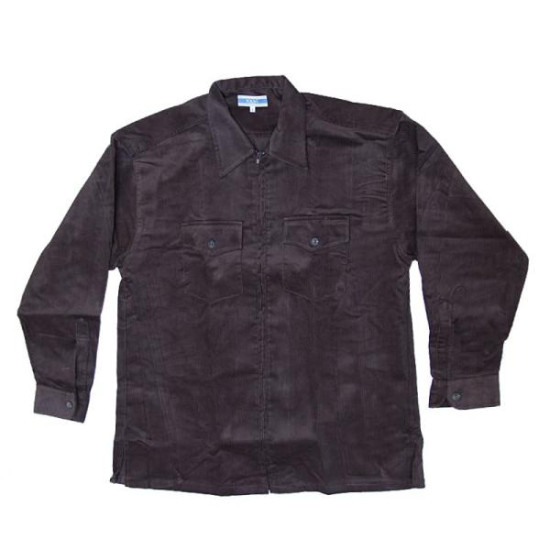 Πουκαμίσα κοτλέ με φερμουάρ - ΚΑΦΕ