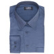 Πουκάμισο μονόχρωμο με μακρύ μανίκι - Ship Cove Blue