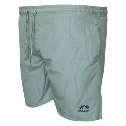 Βερμούδα μαγιό γκοφρέ σχεδιαστό με κέντημα - Chalky Mint