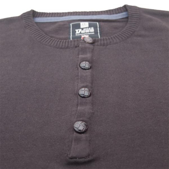 Μπλούζα πλεκτή βαμβακερή με κουμπιά 