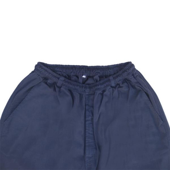 Χειμερινή παντελόνα καπαρτινέ ελαστική χωρίς τσέπη στο πλάι - ΜΠΛΕ