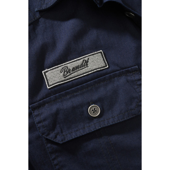 Luis vintage shirt by Brandit - NAVY BLUE