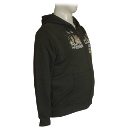 Zακέτα τρίκλωνη βαμβακερή με plastisol στάμπα - Anthracite Zακέτα τρίκλωνη βαμβακερή με plastisol στάμπα - Anthracite