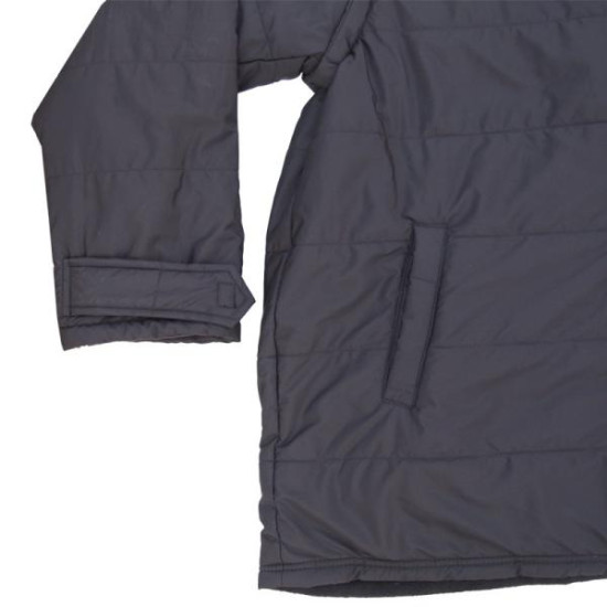 Αντιανεμικό καπιτονέ μπουφάν με αποσπώμενα μανίκια - ΜΑΥΡΟ