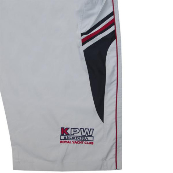 Μαγιό βερμούδα τριών τετάρτων με ρίγα και κεντητές λεπτομέρειες - ΠΑΓΟΣ