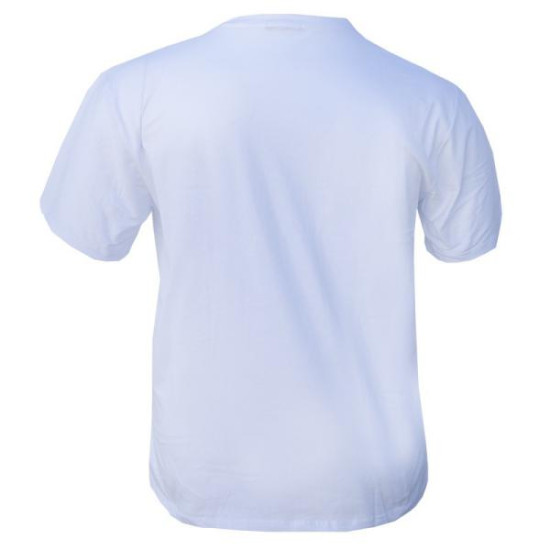 T-shirt βαμβακερό μονόχρωμο με διακριτικό κέντημα - White