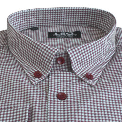 Πουκάμισο καρό γαλλικής ραφής 