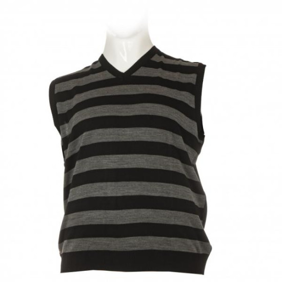 Καζακα πλεκτη ριγε με βε - ΜΑΥΡΟ/ΓΚΡΙ