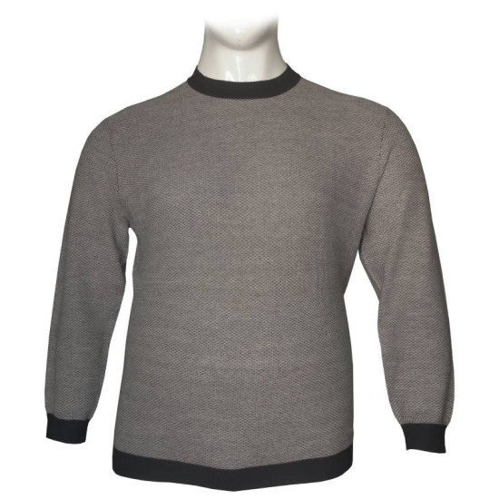 Πλεκτή μπλούζα με λαιμόκοψη,Billy Knit by Jack & Jones - Grey Melange