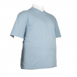 T-shirt  ve βαμβακερό με διακριτικό κέντημα - Nepal Blue