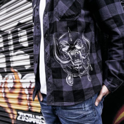 Limited edition Motörhead Checkshirt - Black/Slate Grey