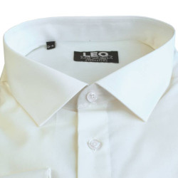 Πουκάμισο μονόχρωμο με rex γιακά και μακρύ μανίκι - Baby Powder