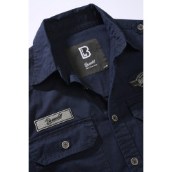 Luis vintage shirt by Brandit - NAVY BLUE