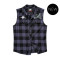 Ozzy Checkshirt Sleeveless - Black/Slate Grey