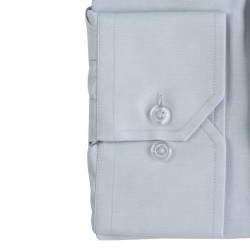 Πουκάμισο μονόχρωμο με μακρύ μανίκι - Light Grey