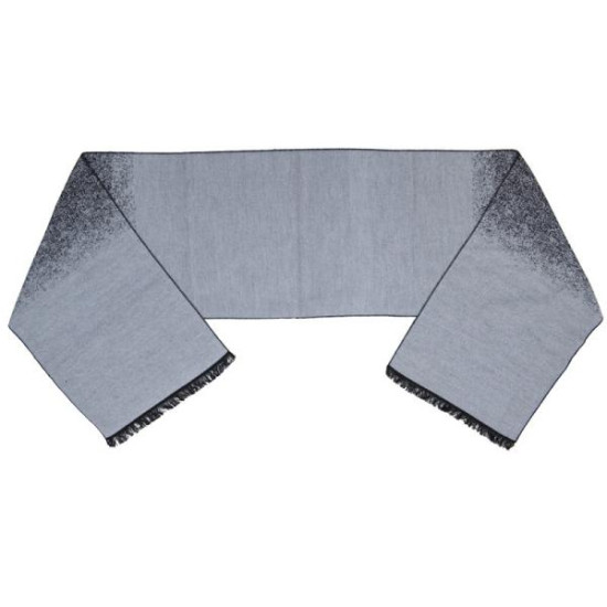 Ανδρικό κασκόλ με δίχρωμο σχέδιο - ΓΚΡΙ/ΜΑΥΡΟ