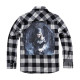 Ozzy Checkshirt Long Sleeve - Black/Coal