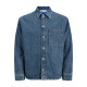 Overshirt denim πουκάμισο με επένδυση,