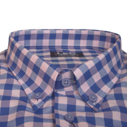 Πουκάμισο καρό γαλλικής ραφής 