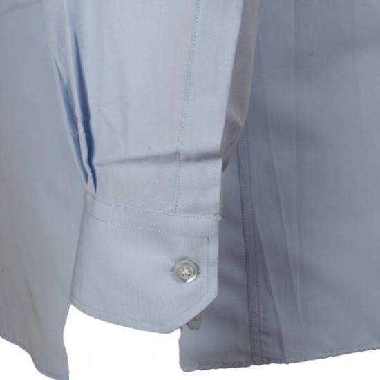 Πουκάμισο μονόχρωμο με μακρύ μανίκι - .ΣΙΕΛ