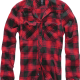 Πουκάμισο καρό φανελένιο της Brandit - Red/Black