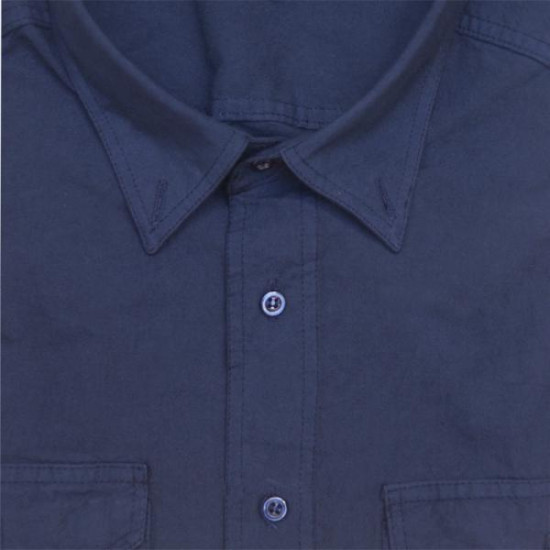 Πουκάμισο τύπου Cargo μακρυμάνικο βαμβακερό - Dark Blue