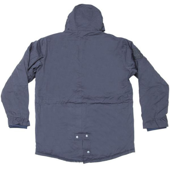 Parka με κουκούλα και επένδυση γούνας - Dark Blue