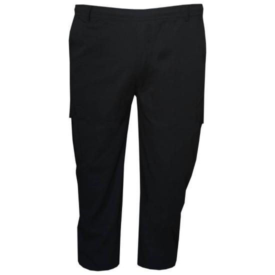 Καπαρτινέ σταθερή cargo παντελόνα της Leo Collection - Black Rock