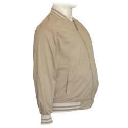 Ανοιξιάτικο ελαστικό καπαρτινέ μπουφάν Beige - Beige