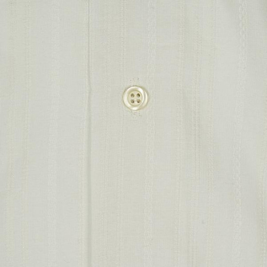 Πουκάμισο μονόχρωμο υφαντό με μακρύ μανίκι - White