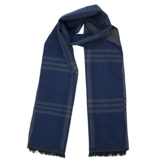 ΑΝΔΡΙΚΟ ΚΑΣΚΟΛ ΜΕ ΡΙΓΕΣ - ΜΠΛΕ/ΜΑΥΡΟ