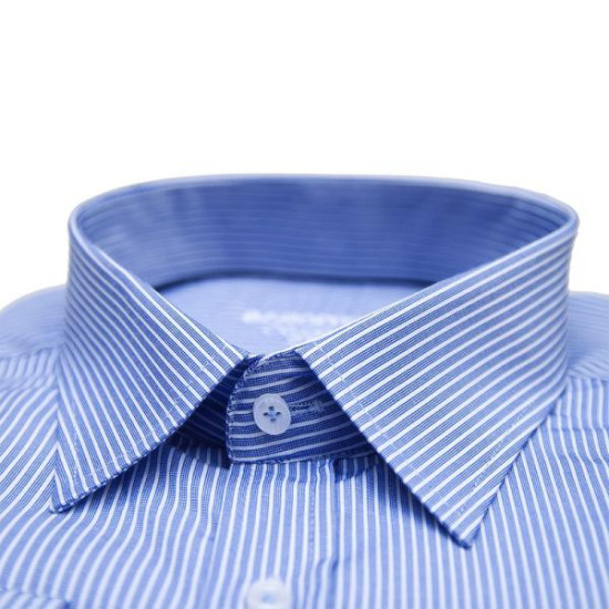 Πουκάμισο ριγέ με τσέπη μακρυμάνικο - .ΡΑΦ.