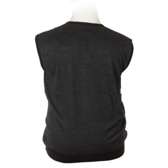 Καζακα πλεκτη ριγε με βε - Navy blue/Grey