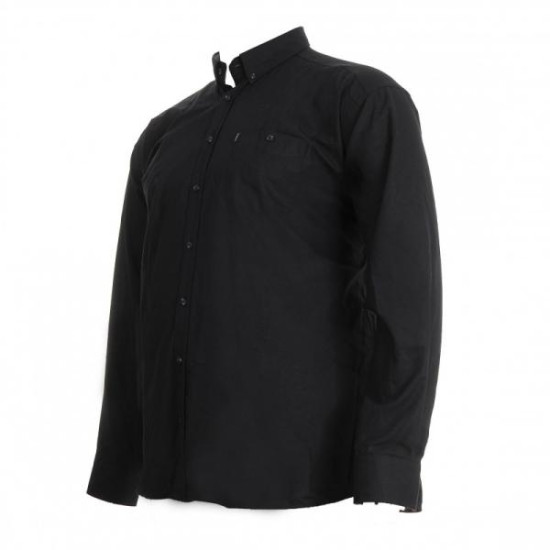 Πουκαμισο μονοχρωμο υπερμεγεθος βαμβακερο με τσεπη - Dark Blue