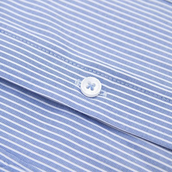 Πουκάμισο ριγέ με τσέπη μακρυμάνικο - Navy Blue / White Πουκάμισο ριγέ με τσέπη μακρυμάνικο - Navy Blue / White