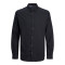 Jack & Jones Egingham Shirt,βαμβακερό πουκάμισο φανέλα - Black