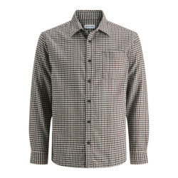 Jack & Jones James Mini Check Shirt,βαμβακερό πουκάμισο φανέλα - Navy Blazer