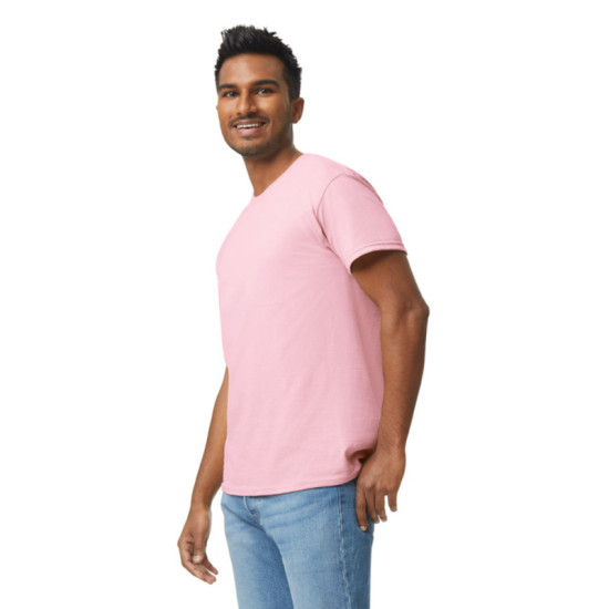 Μονόχρωμο βαμβακερό t-shirt - Light Pink