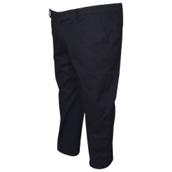 Eλαστική straight cut chino καπαρτινέ παντελόνα με λάστιχο στο πλάι, by LTG - Dark Blue