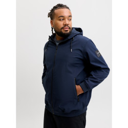 Αδιάβροχο Jacket Basic Softshell Hood,της Jack & Jones - Sky Captain Αδιάβροχο Jacket Basic Softshell Hood,της Jack & Jones - Sky Captain