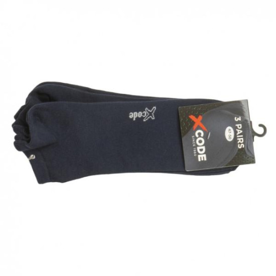 Σοσόνια X Code 3 τεμαχίων χωρίς ραφή στα δάχτυλα - Dark Blue Σοσόνια X Code 3 τεμαχίων χωρίς ραφή στα δάχτυλα - Dark Blue