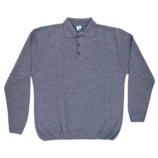 Polo πλεκτή μονόχρωμη - ΓΚΡΙ ΜΕΛΑΝΖΕ ΑΝ/ΤΟ