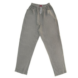 Λινό σαλβάρι με λάστιχο στην μέση - ΛΑΔΙ