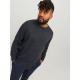 Jack & Jones knit crew neck - Dark Grey Melange