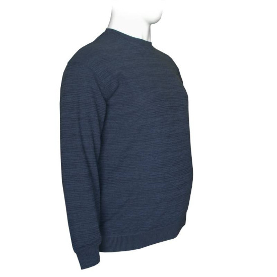 Βαμβακερή jacquard demi-saison μπλούζα της Leo Collection - Indigo