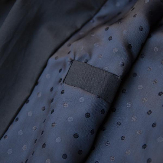 Ανοιξιάτικο καπαρτινέ μπουφάν με ίσιο τελείωμα - Dark Blue