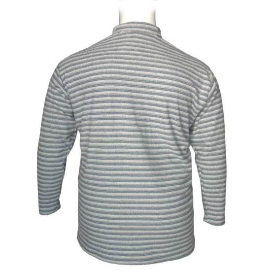 Πιτζάμα τρίκουμπη με ρίγα by LTG - Faded Blue/White